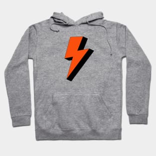 Orange and Black Lightning Bolt Hoodie